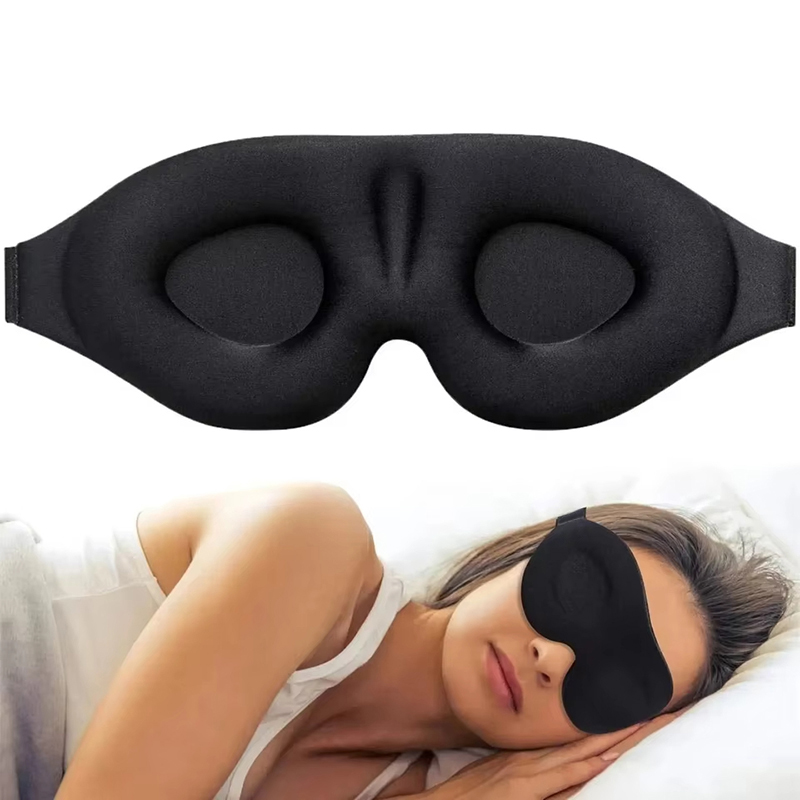 3D Printing Mask - 1/2/3個入り 3D立体遮光式アイマスク。リラックス効果があり、圧迫感がなく、通気性に優れたソフトな素材で、目の疲れを和らげます。