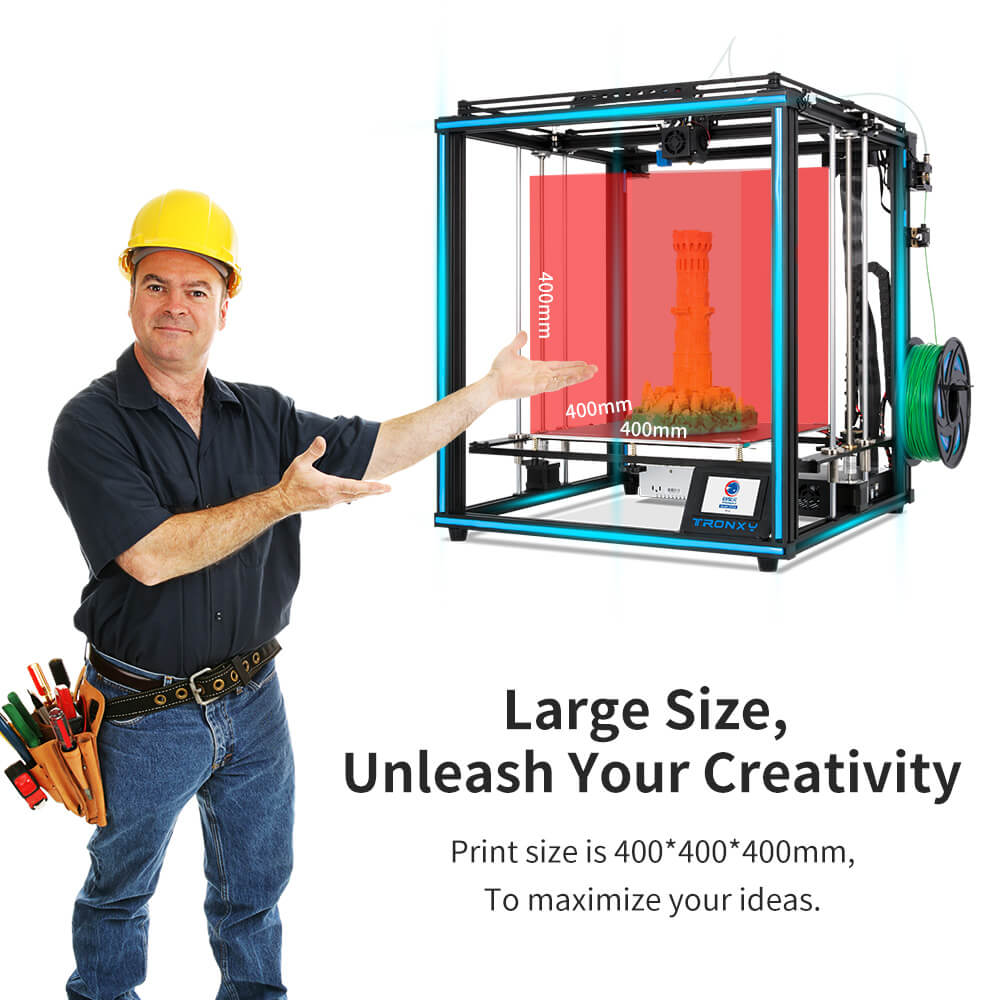 3D Printing Online Service - Tronxy X5SA 3D プリンタベッド印刷サイズ 8 グラム