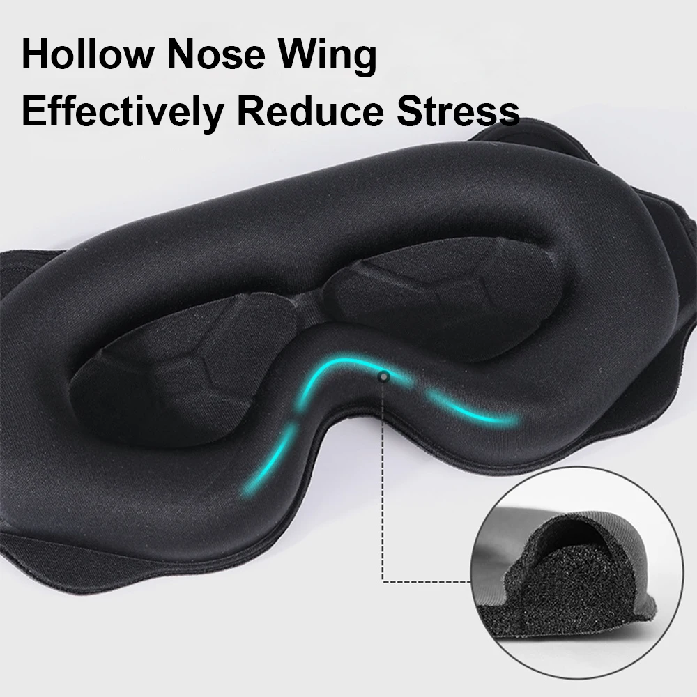遮光3Dスリープマスク、目用ソフト睡眠補助アイマスク、旅行用 - 3D Printing Mask のレビューと価格