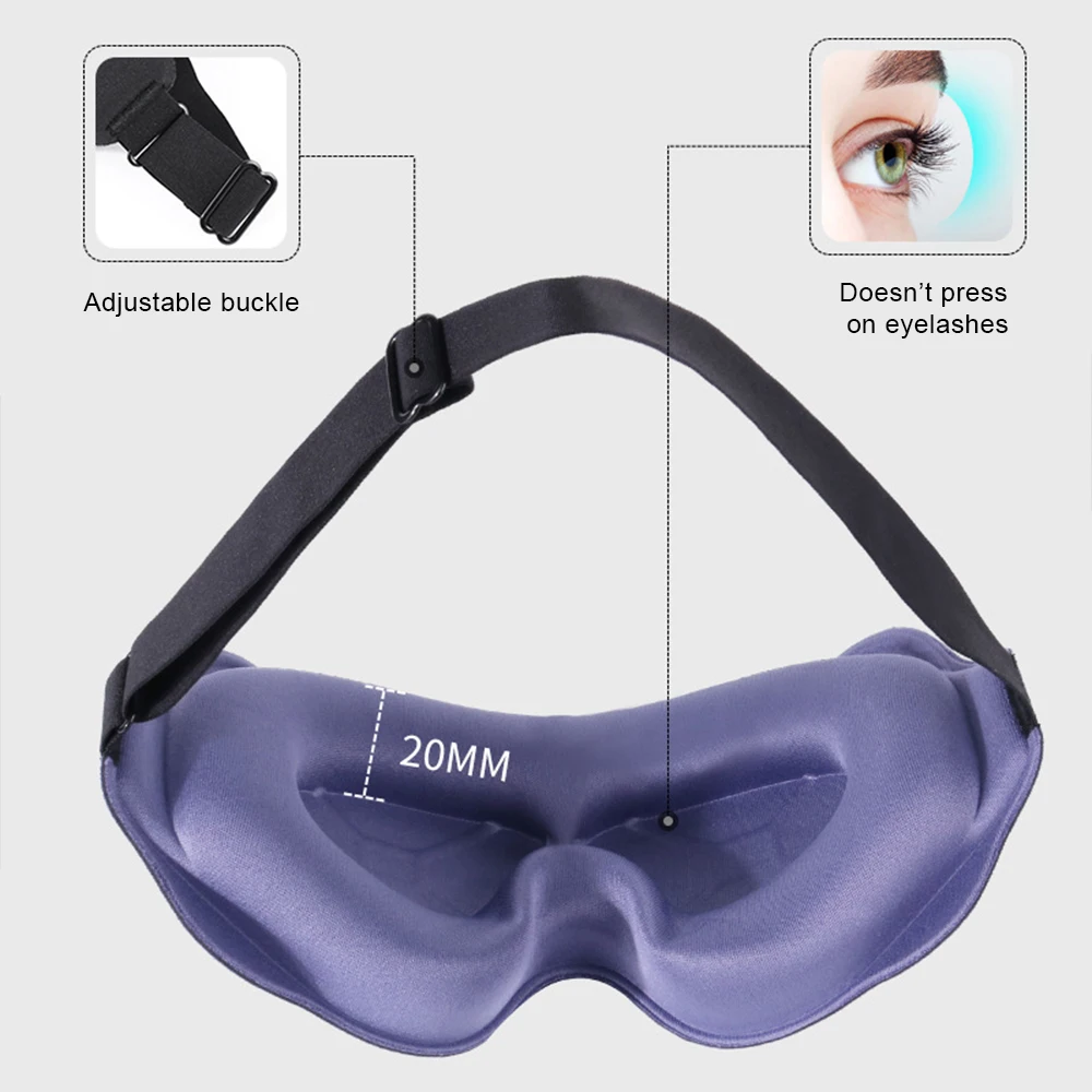 遮光3Dスリープマスク、目用ソフト睡眠補助アイマスク、旅行用 - 3D Printing Mask のレビューと価格
