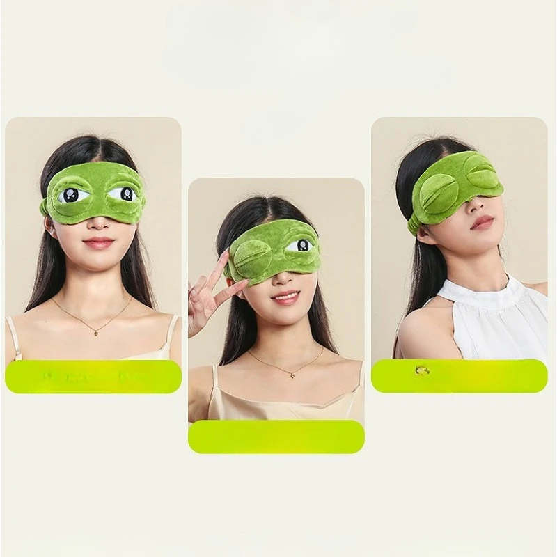 3D悲しいカエルの睡眠マスク、天然素材のアイシェード、目隠し - 3D Printing Mask のレビューと価格