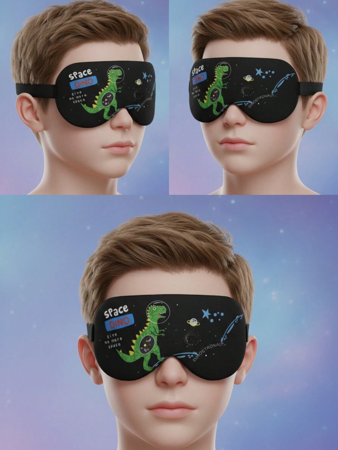 3 個子供大人用 3D ステレオ睡眠アイマスク恐竜ユニコーン - 3D Printing Mask のレビューと価格