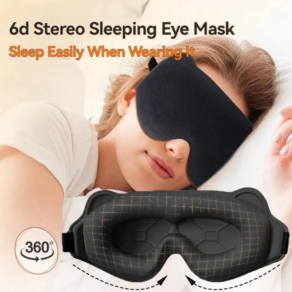 新しい 3D スリープアイマスク立体視男性用と女性用遮光スリ - 3D Printing Mask のレビューと価格