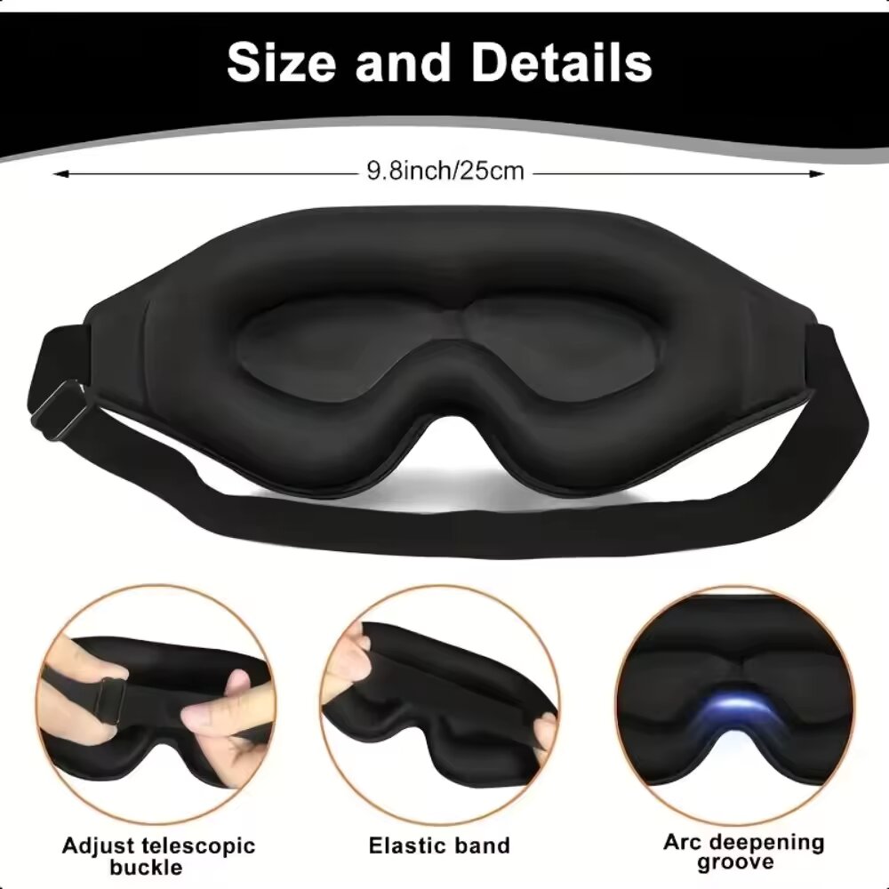 3Dアイマスク。鼻当て付きで快適かつ通気性に優れた睡眠用アイ - 3D Printing Mask のレビューと価格