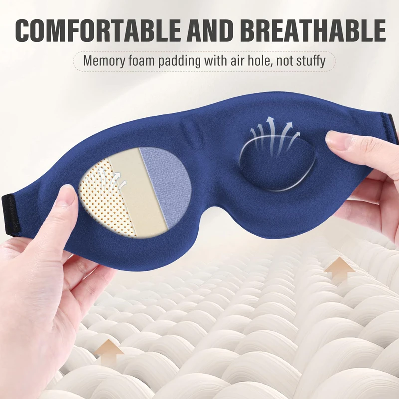 3Dナイトスリープアイマスク、通気性があり、睡眠に最適な超ソ - 3D Printing Mask のレビューと価格