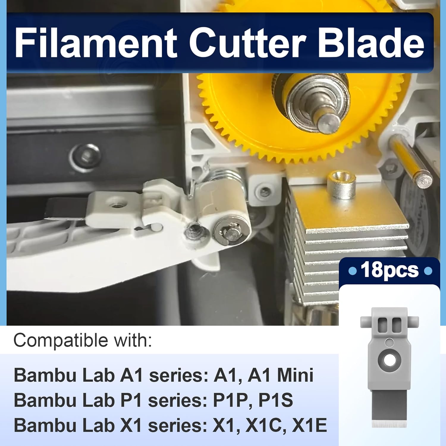 Bambulab P2S用フィラメントカッターブレード、精密 - 3D Printing Industry のレビューと価格