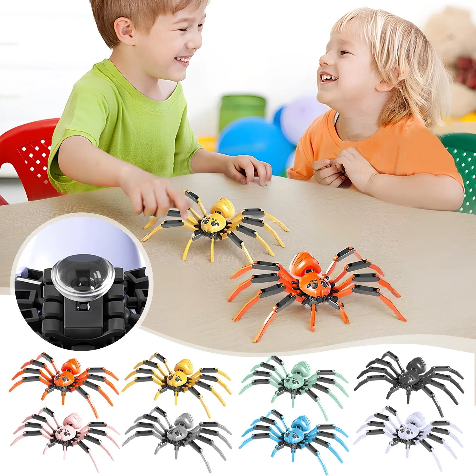 3Dプリント製の蜘蛛模型おもちゃ。関節が複数あり、可動式。リ - 3D Printing Lego Bricks のレビューと価格